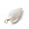 6Pcs 6 Styles Natural Shell Pendants PALLOY-JF03882-5