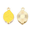 Light Gold Plated Alloy Charms ENAM-T009-04-1