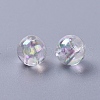 Eco-Friendly Transparent Acrylic Beads X-PL733-2-2