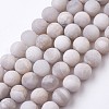 Natural White Agate Bead Strands G-J376-02-10mm-1