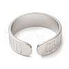 Non-Tarnish 304 Stainless Steel Open Cuff Rings RJEW-K245-72P-2