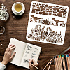 PET Hollow Out Drawing Painting Stencils DIY-WH0391-0512-3