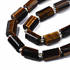 Natural Tiger Eye Beads Strands G-S376-010-3