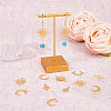 HOBBIESAY DIY Moon & Star & Sun Earring Making Kit KK-HY0003-49-4