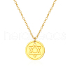 Stylish Stainless Steel Star of David Pendant Necklace for Women's Daily Wear NW9851-1-2