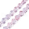 Electroplate Glass Beads Strands EGLA-N012-09H-1