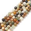 Natural Xiuyan Jade Bead Strands G-P075-39-8mm-3
