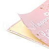 Rectangle Happy Birthday Theme Paper Stickers DIY-B041-23D-3