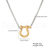 Stainless Steel Horseshoe Pendant Men's Necklaces DB4490-1-3
