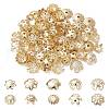100Pcs 10 Styles Alloy Bead Caps PALLOY-CJ0002-77-1