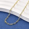 Brass Textured Cable Chain Necklaces NJEW-M108-34G-1