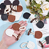 DELORIGIN 8 Pairs 4 Colors Wood & Cotton Rope Buttons DIY-DR0001-80-3