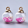 Transparent Glass Globe Pendants X-GLAA-S181-06-2