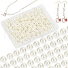 8mm About 200Pcs Glass Pearl Round Beads for Jewelry Making Round Box Kit Anti-flash White HY-PH0001-8mm-011-1