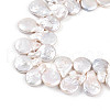 Natural Baroque Keshi Pearl Beads Strands PEAR-S018-15-3