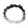 Natural Eagle Eye Stone Chips Beaded Stretch Bracelets for Women BJEW-TA00557-05-2