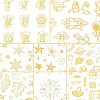 Olycraft Waterproof Hot Stamping Stickers DIY-OC0003-30-5