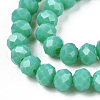 Opaque Solid Color Glass Beads Strands EGLA-A034-P8mm-D31-3