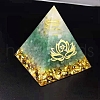 Natural Green Aventurine Orgonite Pyramids PW-WG91989-01-2