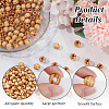 Olycraft 120Pcs Pinewood Large Hole European Beads WOOD-OC0003-81A-4