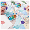 20Pcs 10 Colors Adhesive Wax Seal Stickers DIY-TA0003-49-6