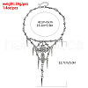 Gothic Style lloy Spike and Cross Bib Necklaces for Women FS-WGA9465-01-4