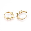 Brass Hoop Earring Finding KK-N261-67G-2