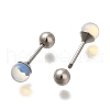 201 Stainless Steel Ear Plugs Gauges EJEW-C118-08P-10-2