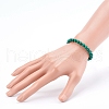 Natural Malachite Beaded Stretch Bracelets BJEW-JB05991-3