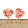 Rack Plating Alloy Enamel Pendants FIND-I038-10-4