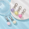 Plating Iridescent Acrylic Beads Pendant Decoration HJEW-JM01227-5