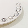6Pcs 6 Styles Pineapple Turtle Dolphin Brass Cuff Toe Ring Sets FS-WGE94DA-07-2