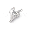 Brass Rhinestone Pendants KK-E793-12P-2
