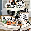 Craftdady 100Pcs 10 styles Halloween Themed Natural Wooden Beads WOOD-CD0001-21-7