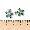 Brass Micro Pave Cubic Zirconia Pendants KK-U067-03P-02-3