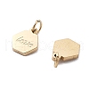 304 Stainless Steel Charms STAS-M111-37G-2