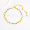 Bohemian Brass Round Ball Tassel Twisted Chain Anklets for Women FS-WGDC933-01-2