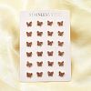 12 Pairs 304 Stainless Steel Rhinestone Stud Earrings EJEW-B135-01G-02-2