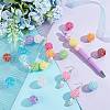   20Pcs 10 Colors AB Color Plated Acrylic Rhinestone Beads OACR-PH0004-01-3