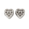 304 Stainless Steel European Bead Rhinestone Settings STAS-D307-01A-P-1