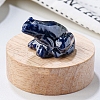 Natural Sodalite Carved Healing Frog Figurines PW-WG28161-07-1