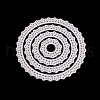 Flat Round Frame Carbon Steel Cutting Dies Stencils DIY-F028-79-3