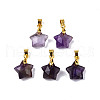 Faceted Natural Mixed Gemstone Charms G-N326-142-M-2