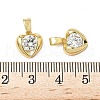 Brass Micro Pave Cubic Zirconia Pendants KK-K293-47A-G-3