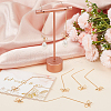 Beebeecraft 10Pcs Brass Chains Stud Earring Findings KK-BBC0009-82-4