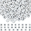 SUNNYCLUE 300Pcs Letter Acrylic European Beads OACR-SC0001-70B-1