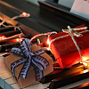 Piano Pattern Polyester Grosgrin Ribbn OCOR-WH0086-93-7