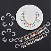 CRASPIRE 110Pcs Plastic Hook for Decorative Shoe Chain FIND-CP0001-92-4