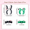 SUNNYCLUE 116Pcs 2 Styles Rabbit/Frog Food Grade Silicone Focal Beads SIL-SC0002-34-2
