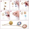 CHGCRAFT DIY Zinc Alloy Graduation Season Hat Brims Photo Pendant AJEW-CA0002-29-6
